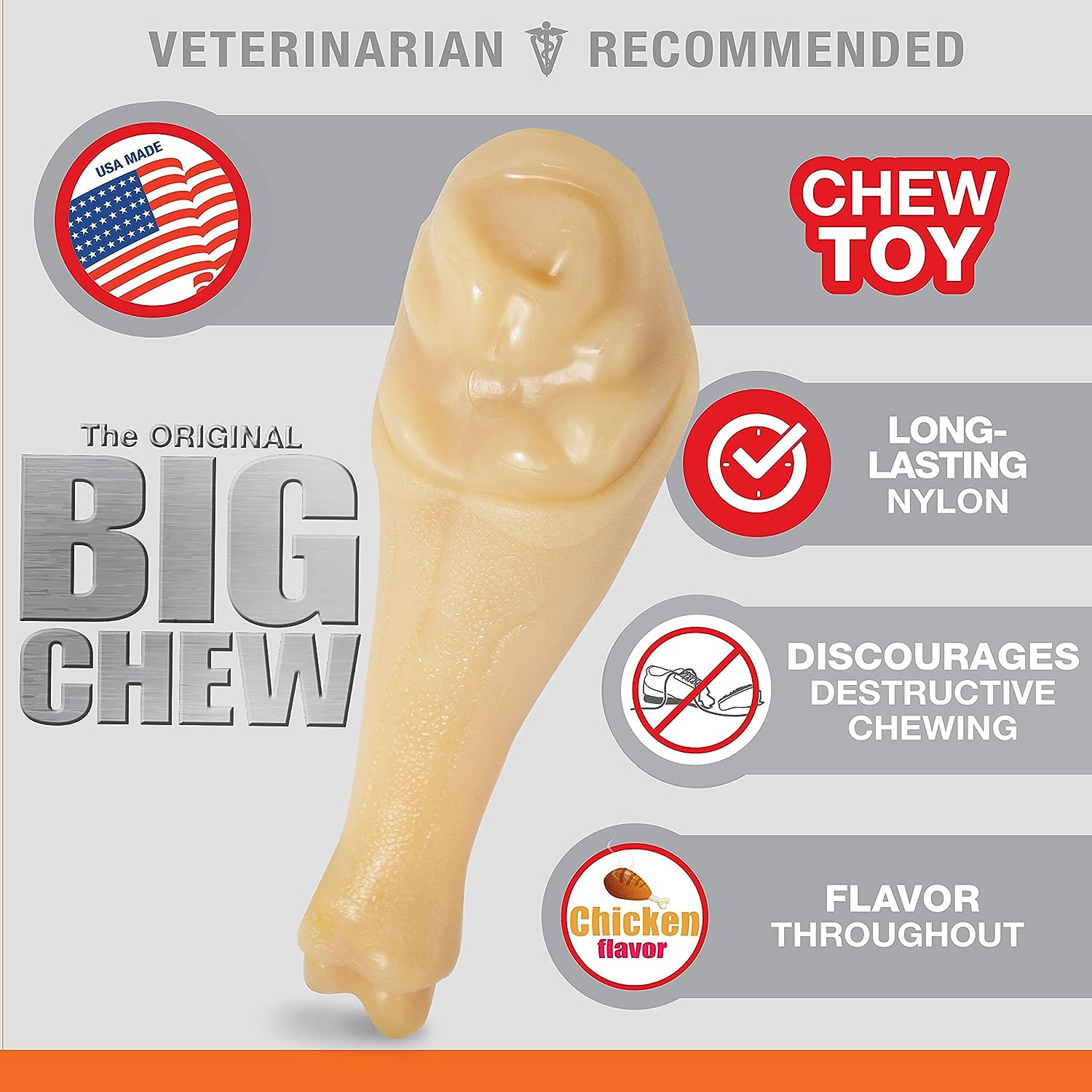 Nylabone DuraChew Big Chew Turkey Leg Original BL