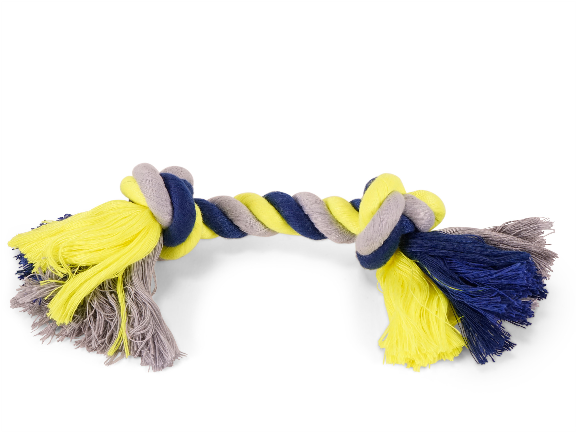 Vadigran Cotton rope 2 knots blue-yellow 125g 28cm