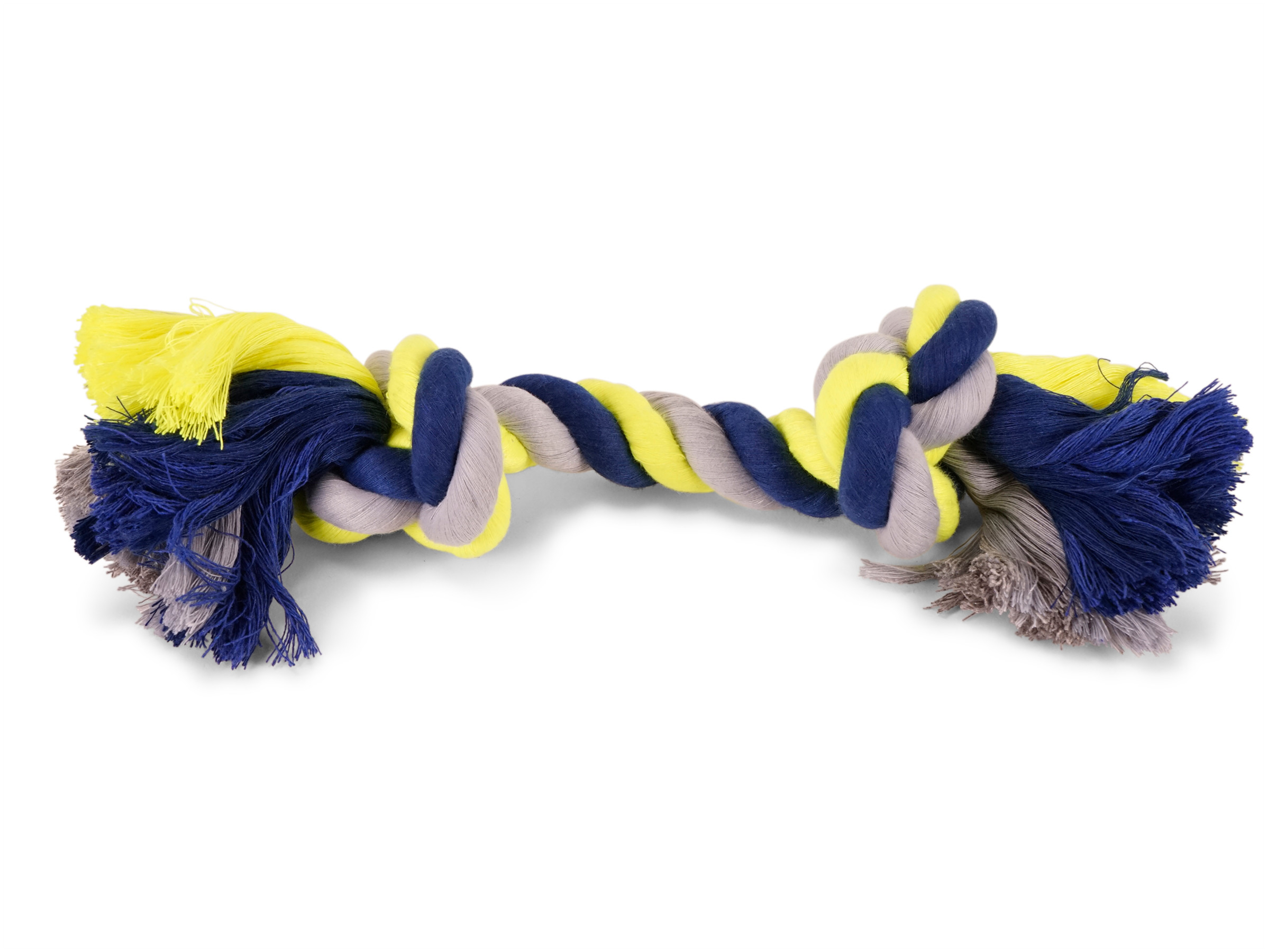 Vadigran Cotton rope 2 knots blue-yellow 270g 36cm
