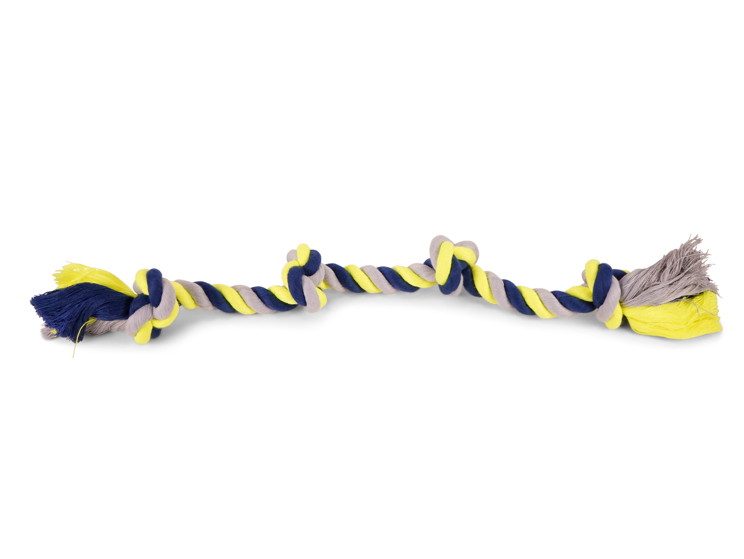 Vadigran Cotton rope 4 knots blue-yellow 260g 58cm
