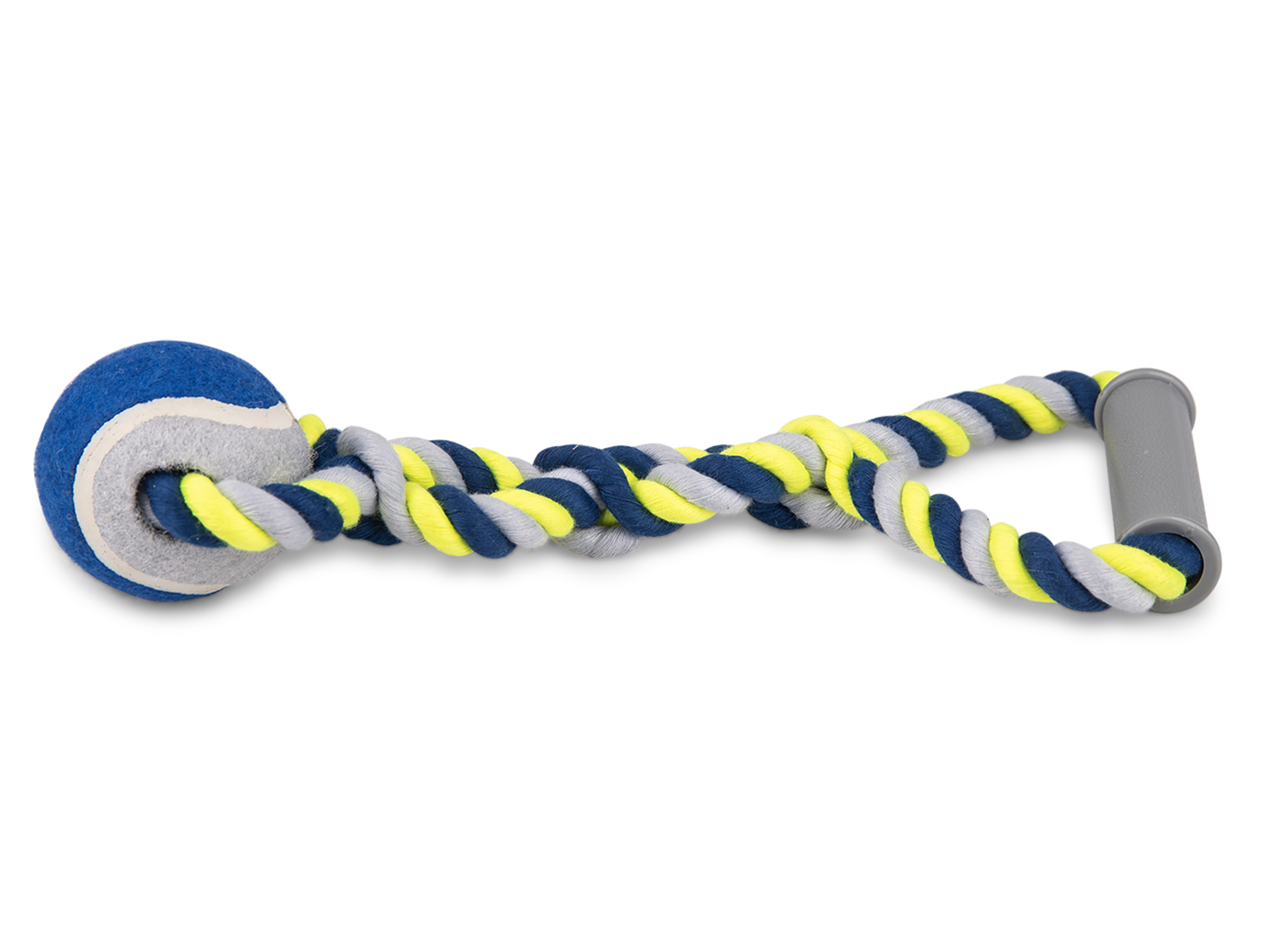 Vadigran Cotton rope+plastic handle+tennis blue-yellow 190g