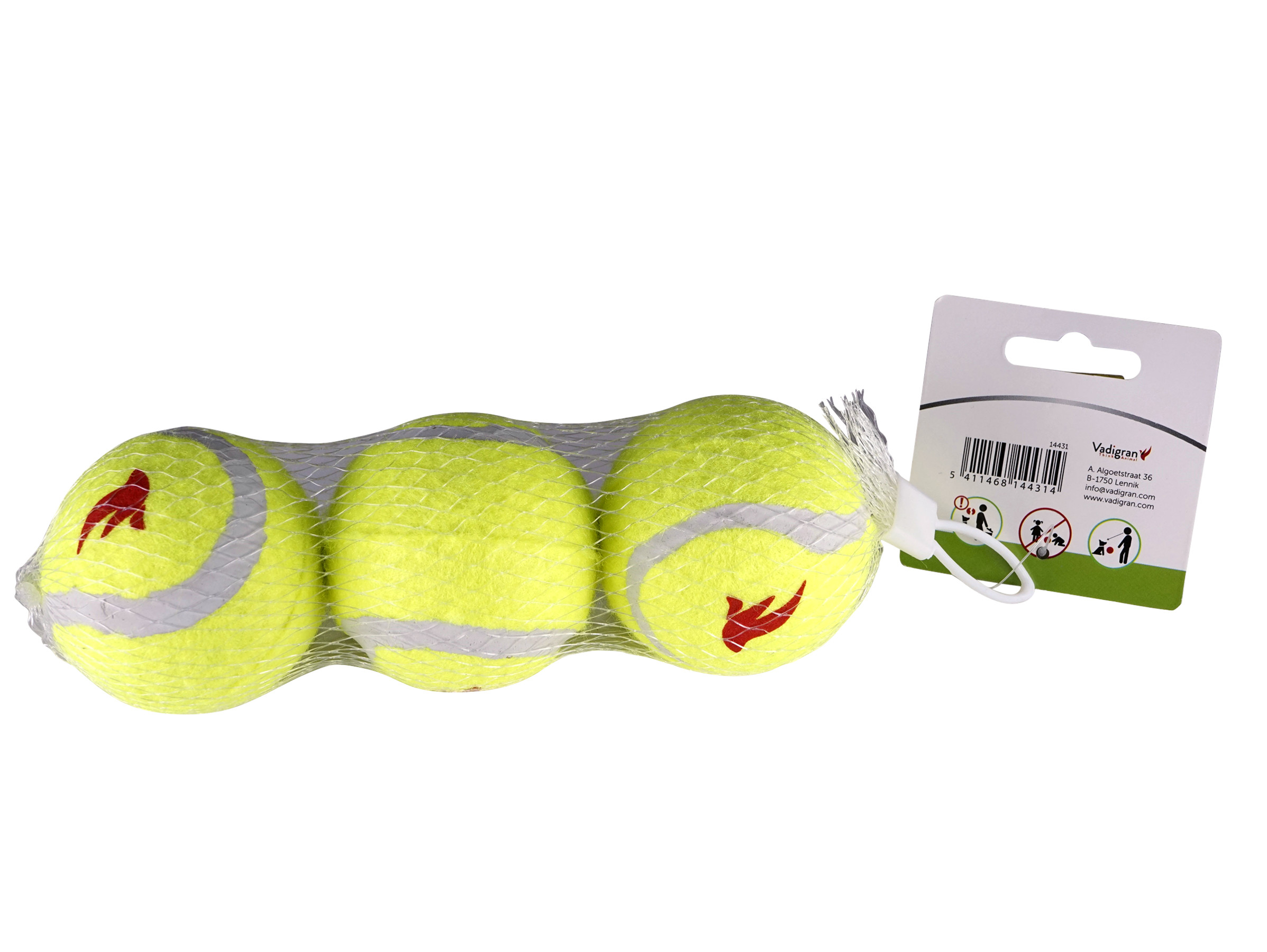 Vadigran Dog toy vinyl tennis balls 6,5cm(3)