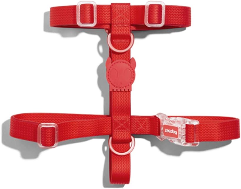 Zee Dog Large H Harness Red