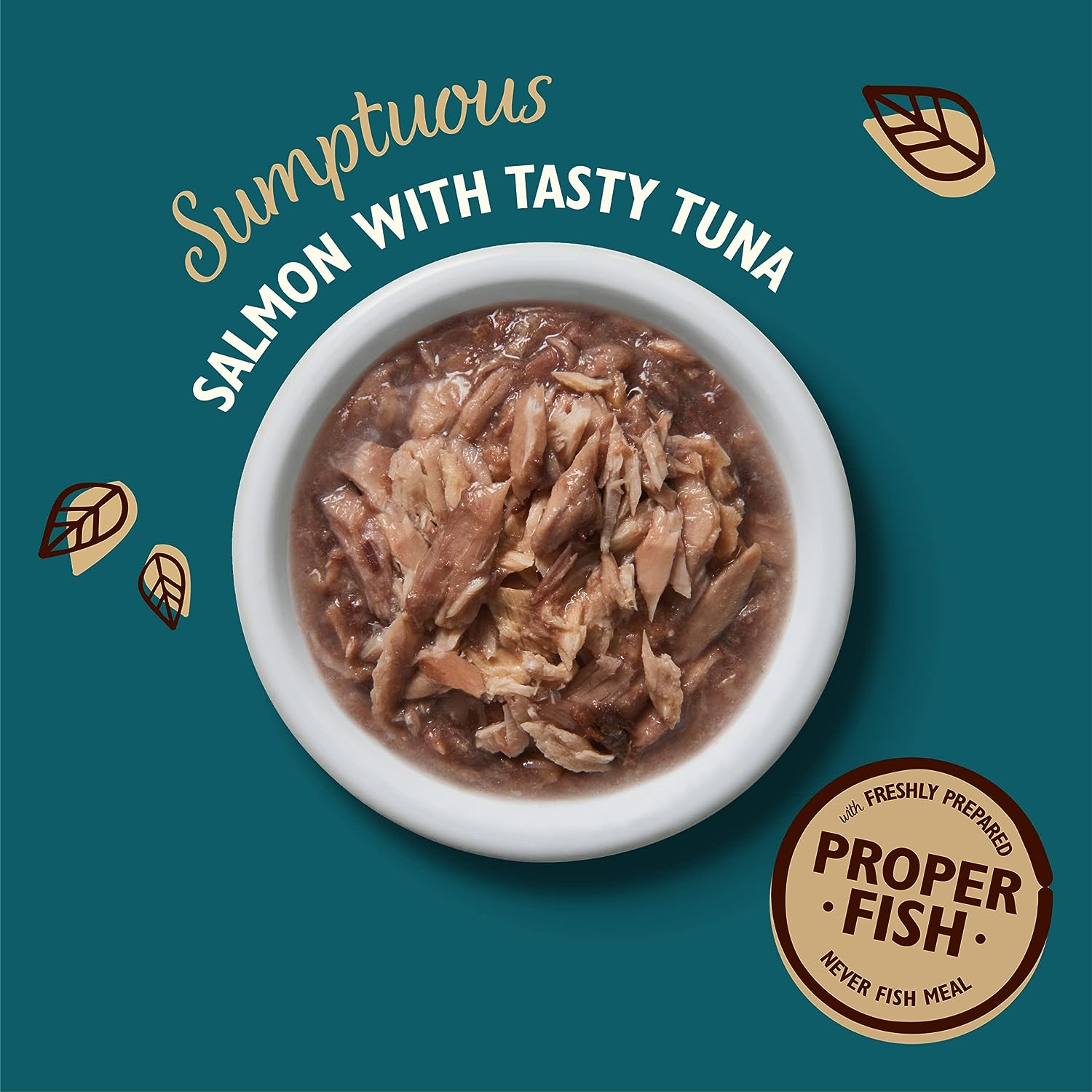 Lily's Kitchen Shredded Fillets Tuna & Salmon in Broth Wet Cat Food (70g)