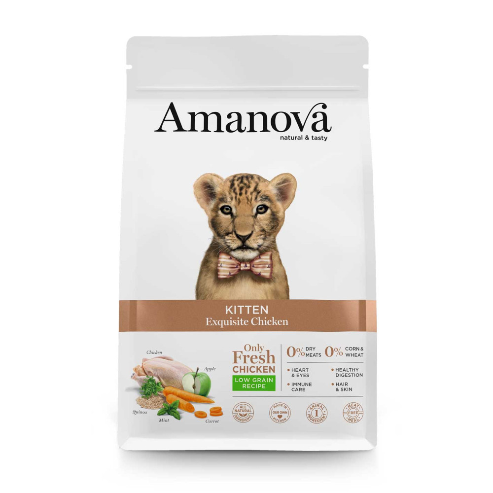 Amanova Dry Kitten Exquisite Chicken - 1.5kg