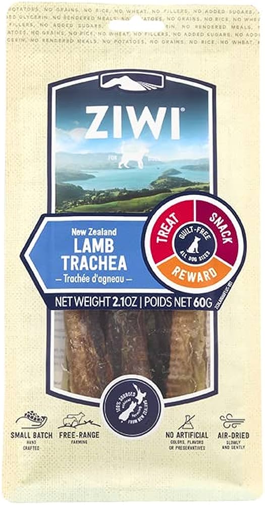 Ziwipeak Dog Chews Lamb Trachea 60G