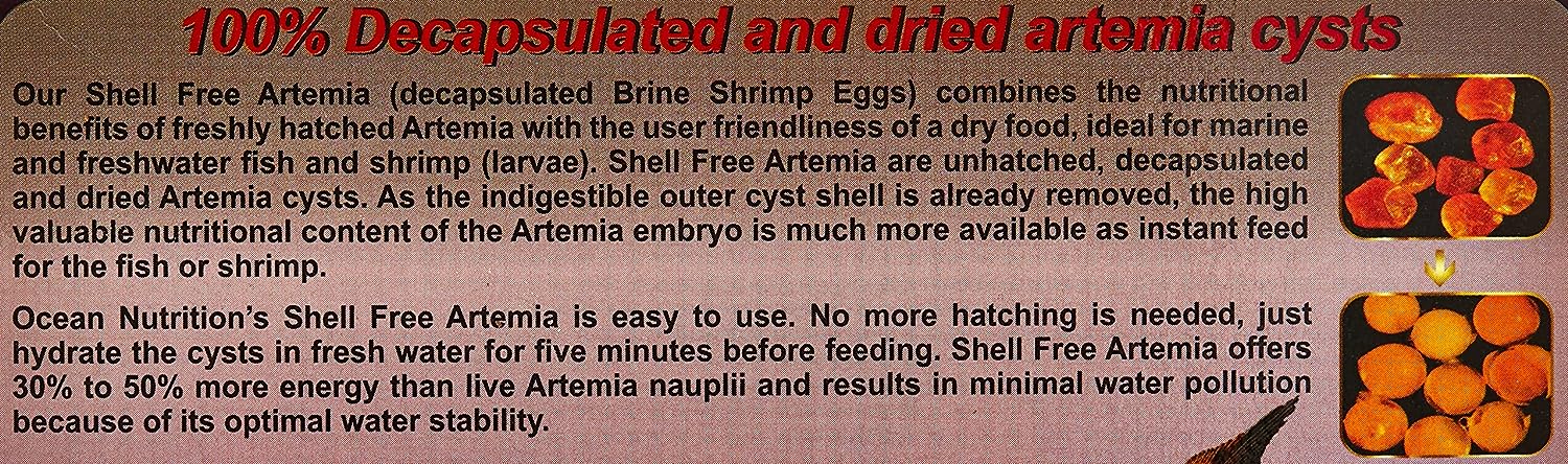 Shell free Artemia 50g