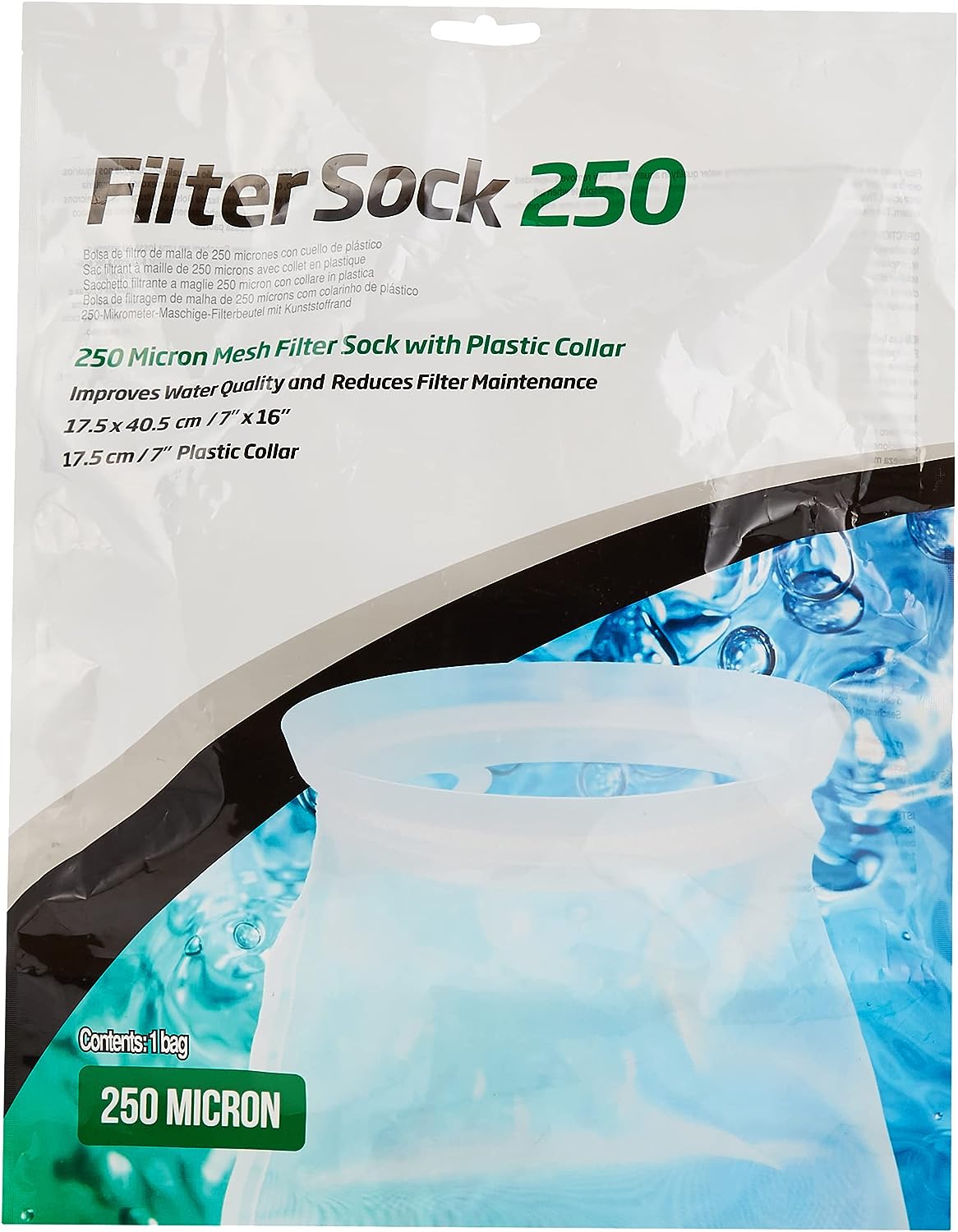 Filter Sock 250 micron mesh 17.5 x 40.5cm