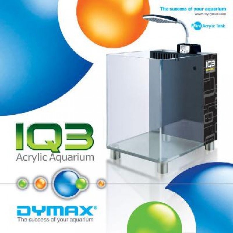 DYMAX IQ3 Mini Acrylic Aquarium - White