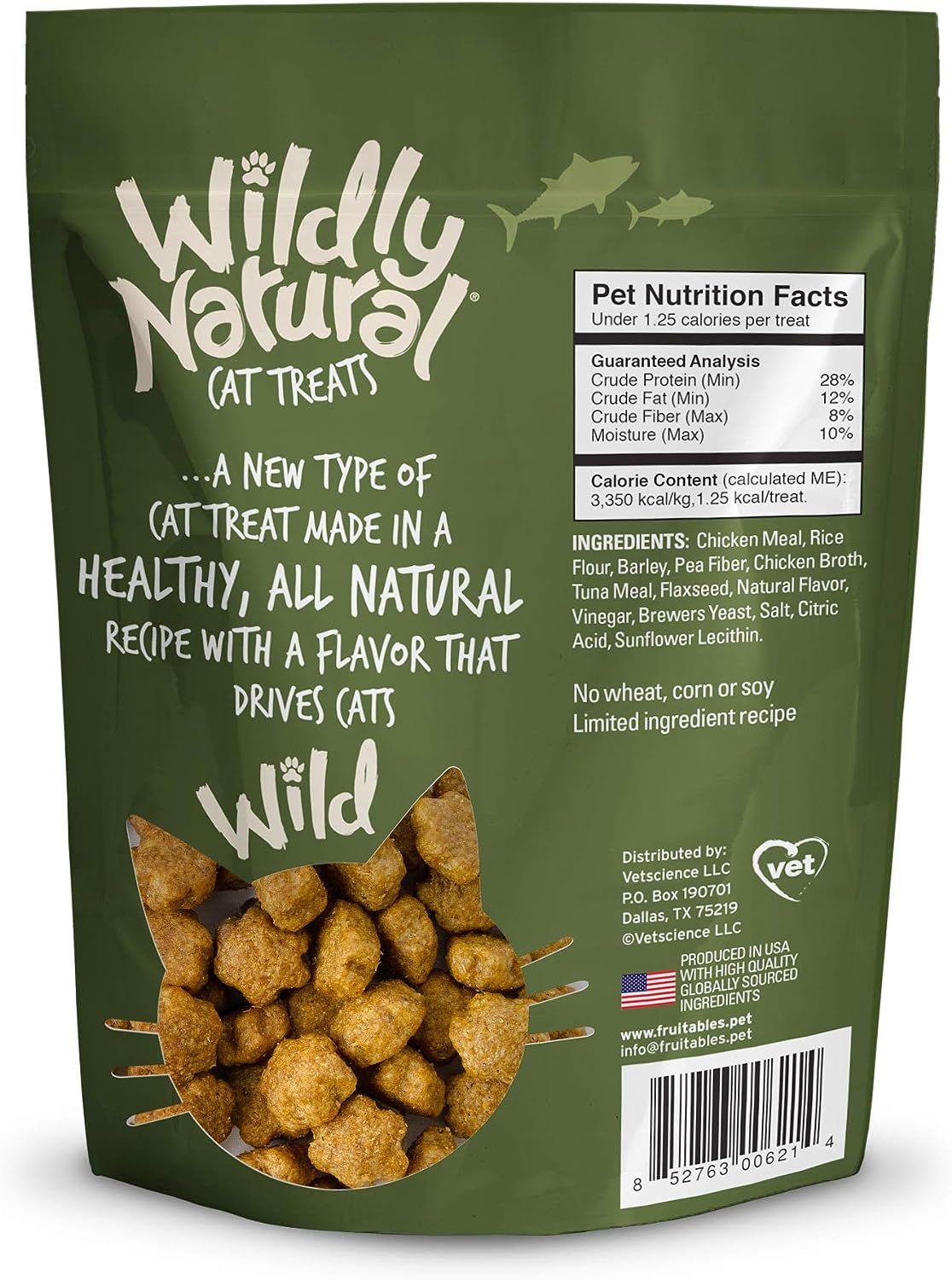 Fruitables wildly Natural Cat Treats Salmon flavor (71g)