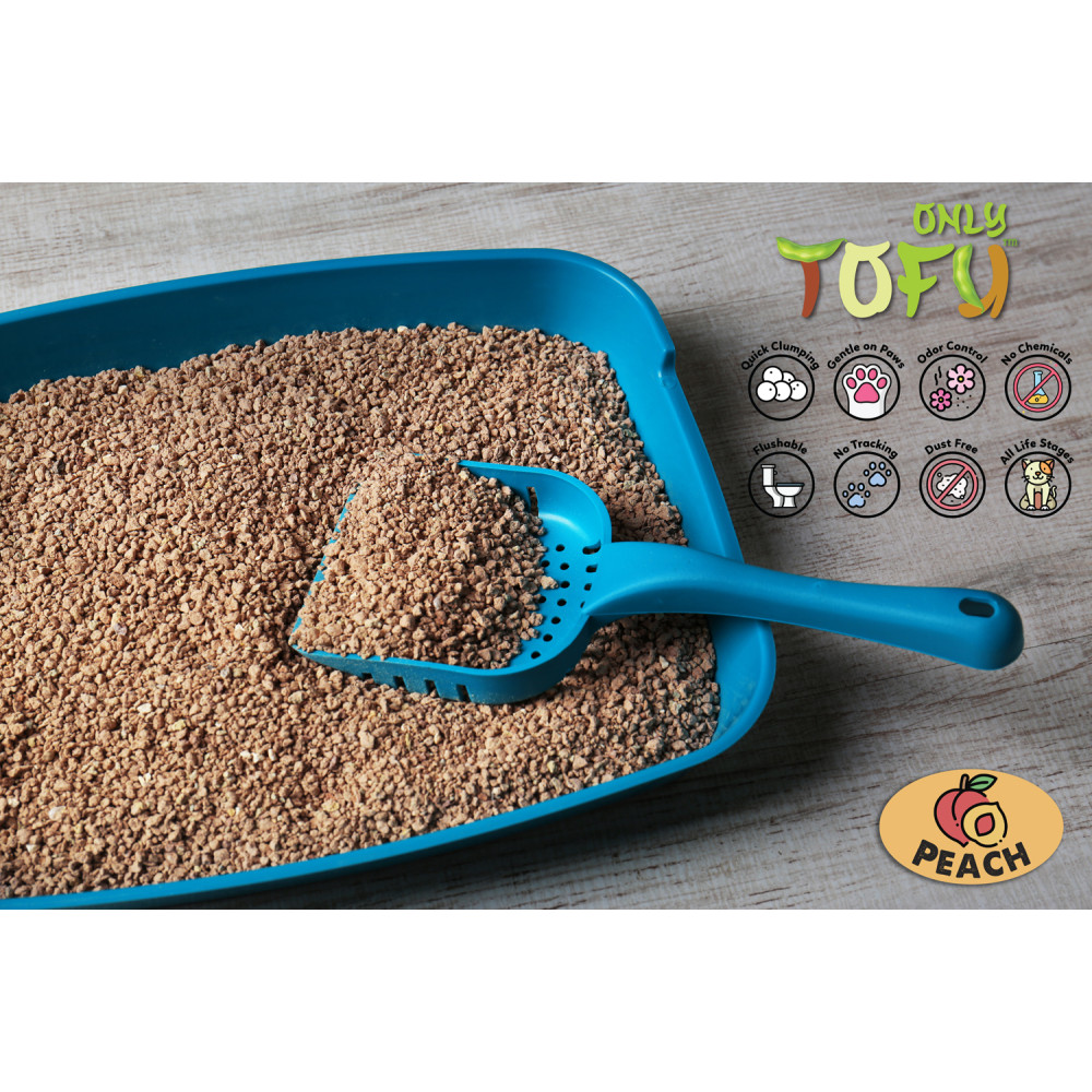 NutraPet Tofu Snowflake Clumping Cat Litter Peach - 7 Liters