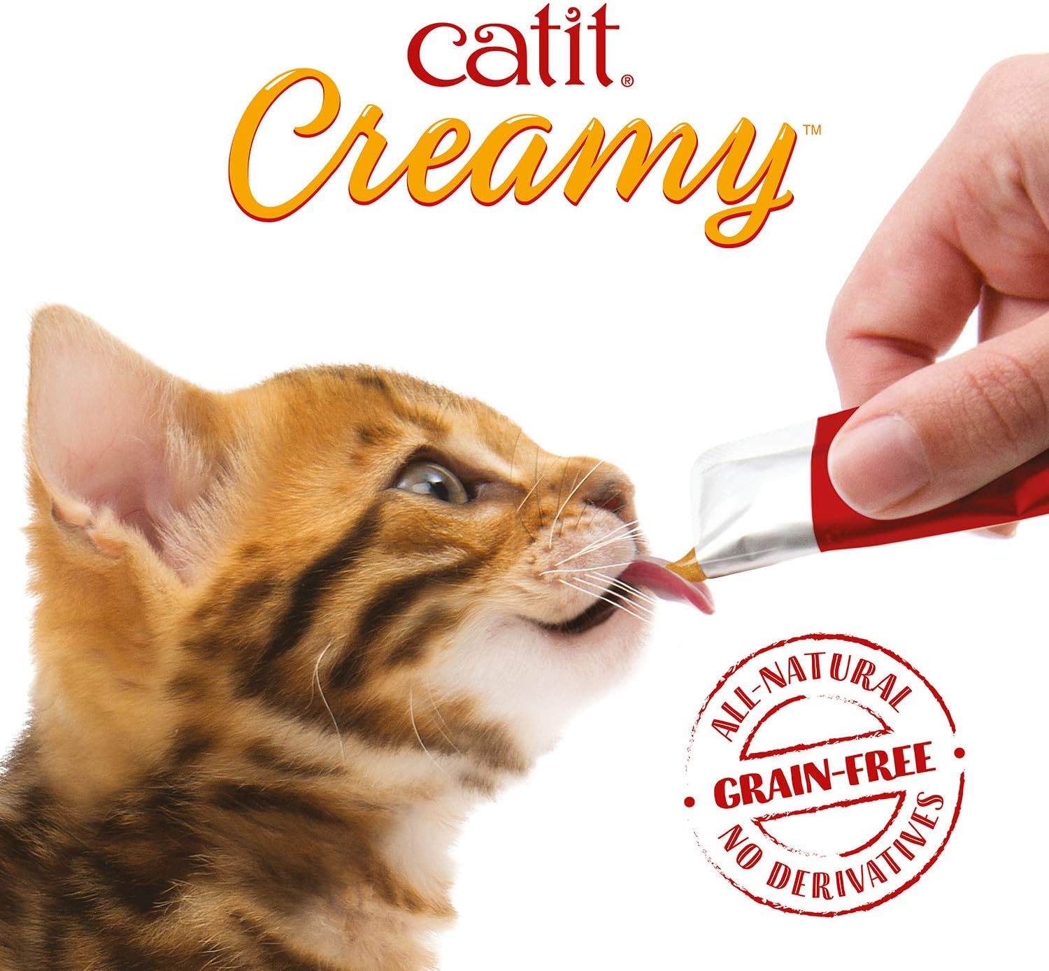 Catit Creamy Treats Mega Pack Salmon with Prawn, 50 tubes/box