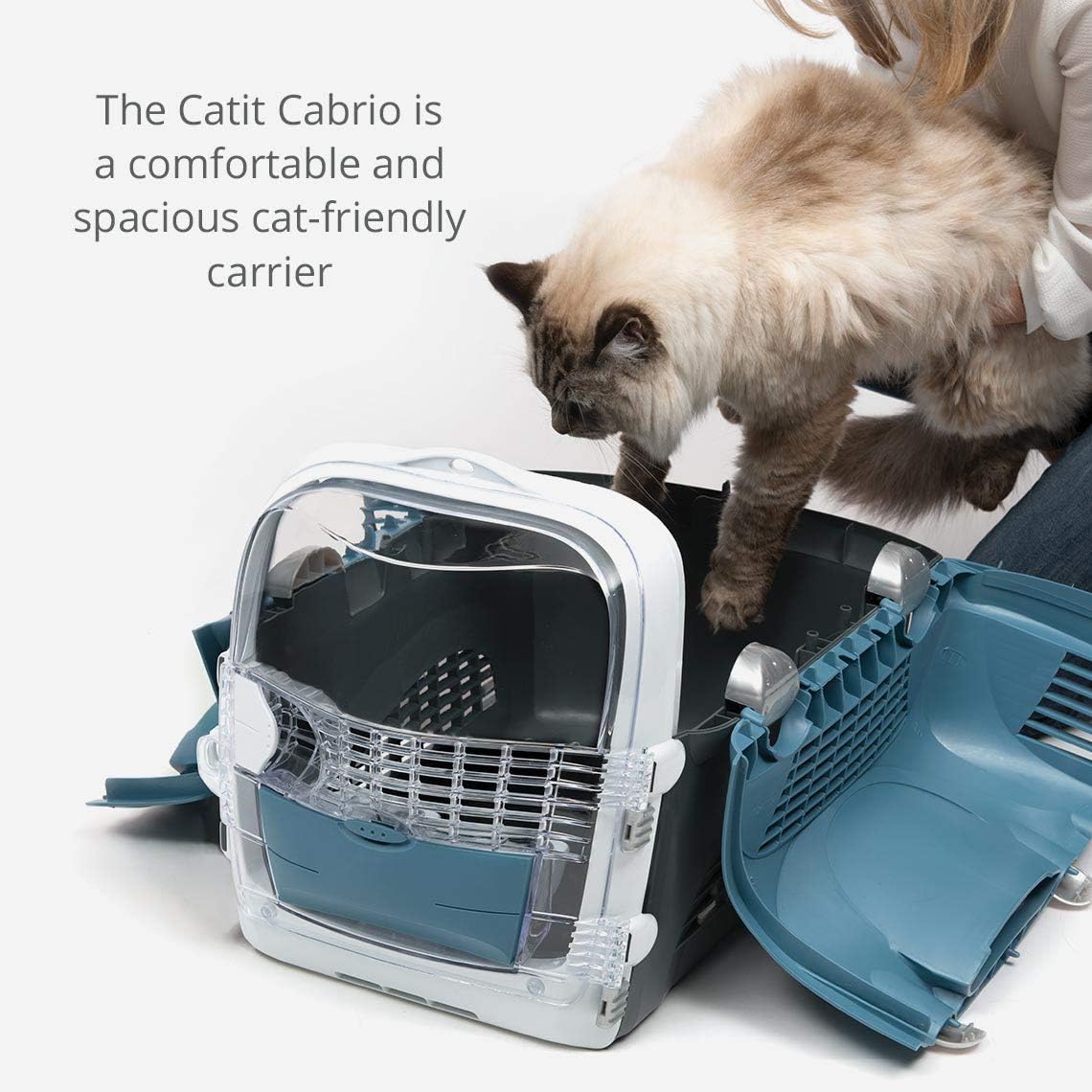 Cabrio Cat Carrier System - Blue/Grey