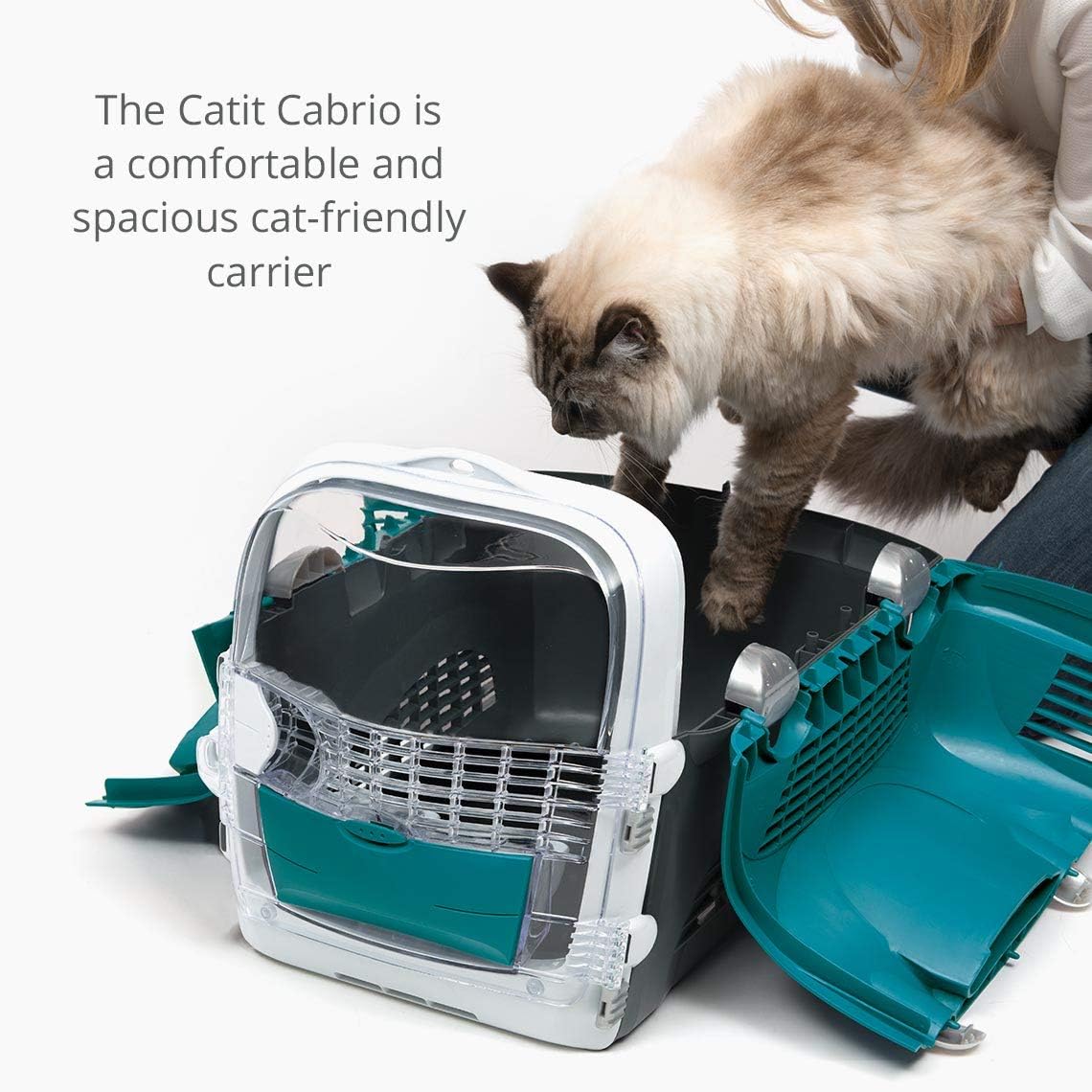 Cabrio Cat Carrier System - Turquoise