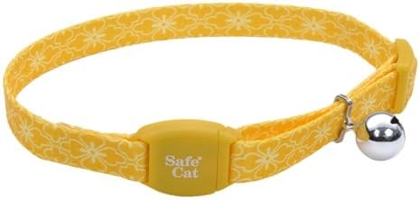 Coastal 3/8" Safe Cat Break Away With Magnetic Buckle Collar GldFlwBq