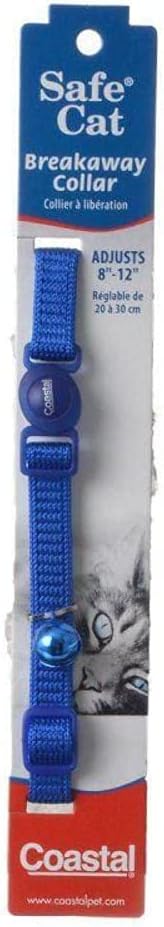 Coastal 3/8in SafeCat Nylon Breakaway Collar Blue