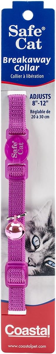 Coastal 3/8in SafeCat Nylon Breakaway Collar Orchid