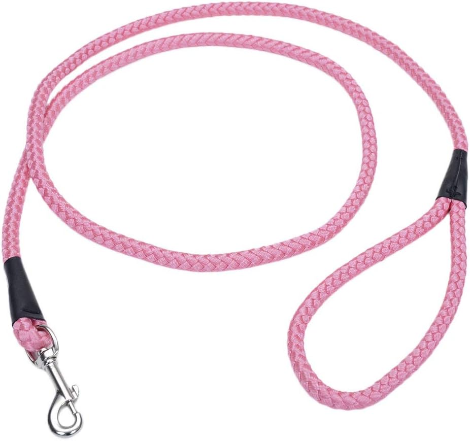 Coastal Dog Rope Leash Bright Pink