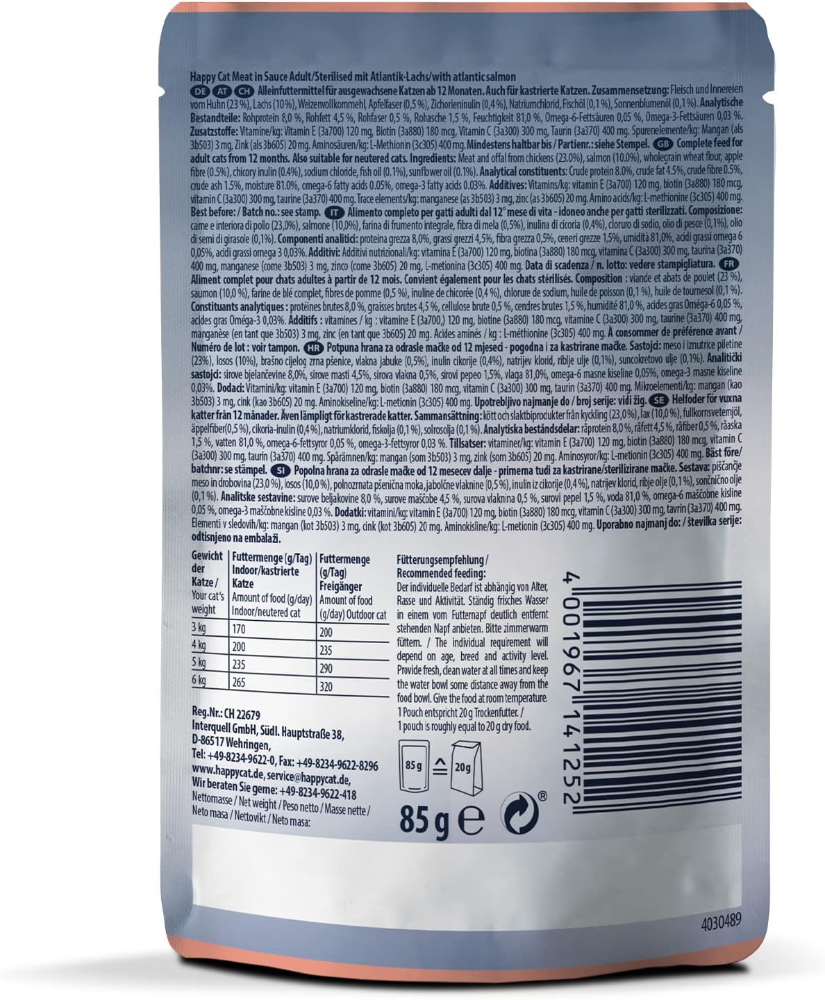 Happy Cat MIS Culinary Atlantic Salmon - 85 G
