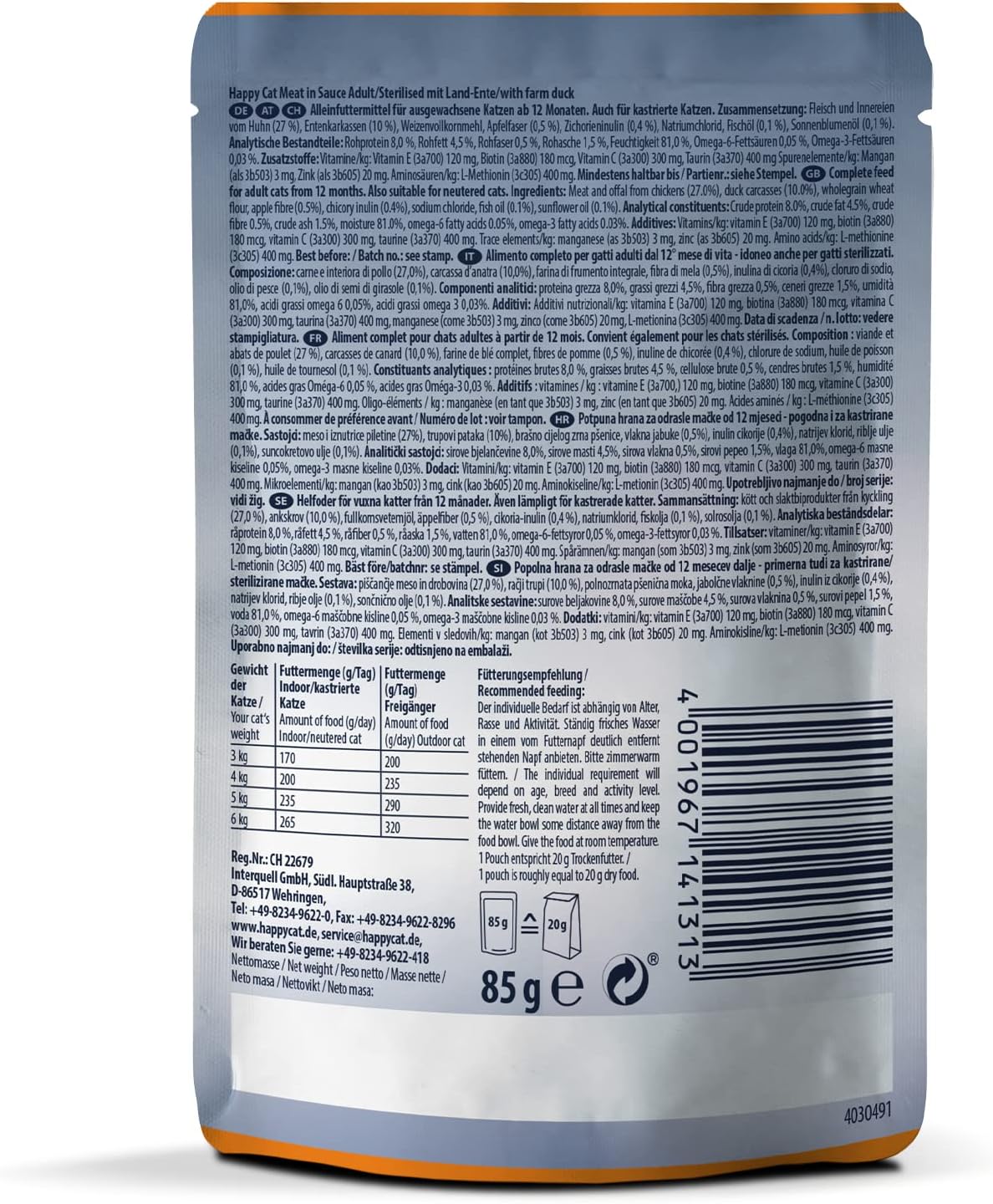 Happy Cat MIS Culinary Farm Duck - 85 G