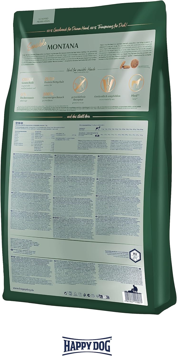 Happy Dog Supreme Sensible Montana Peerd - 4 KG