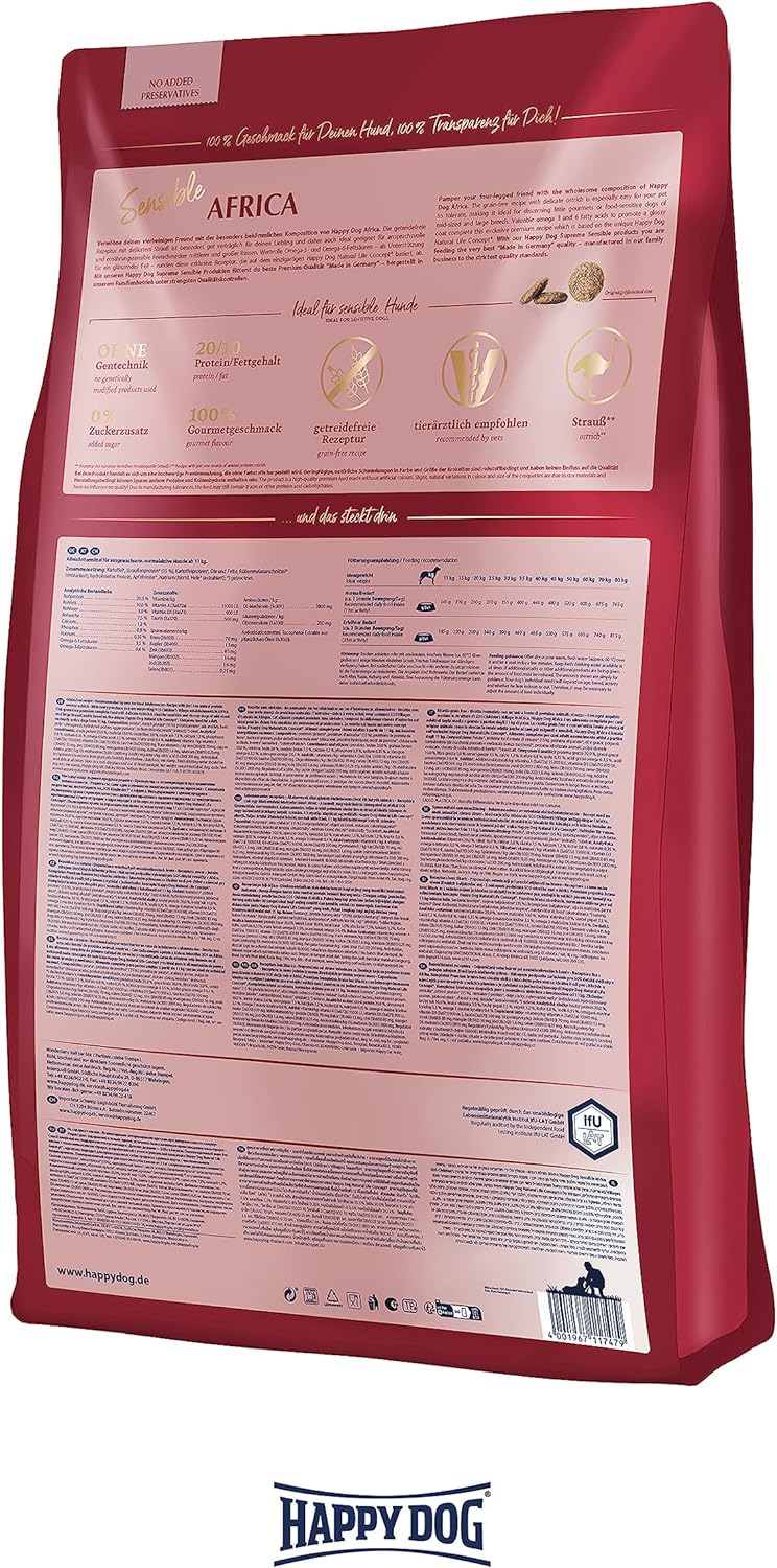 Happy Dog Supreme Sensible Africa - 4 KG