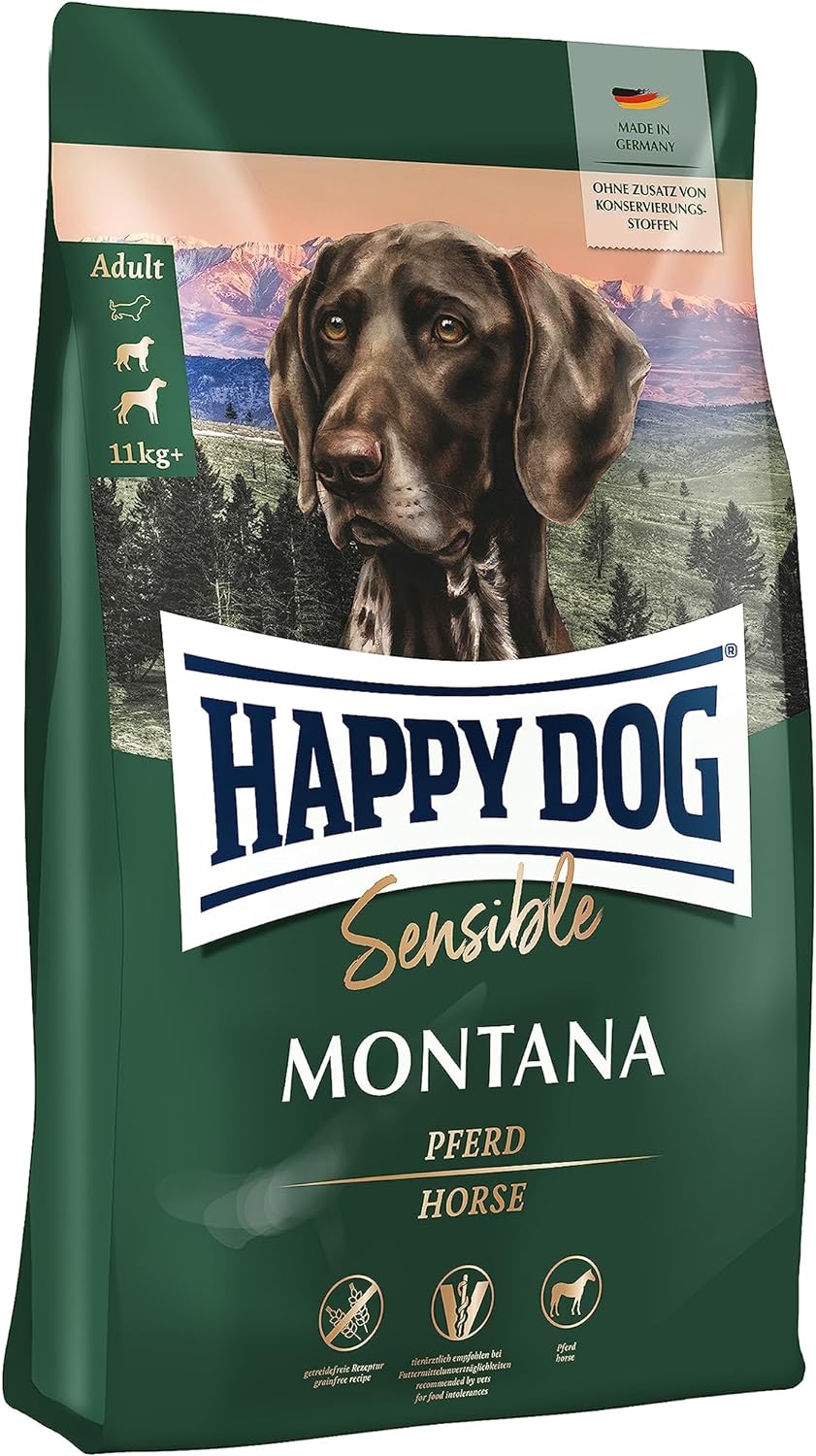 Happy Dog Supreme Sensible Montana Peerd - 4 KG