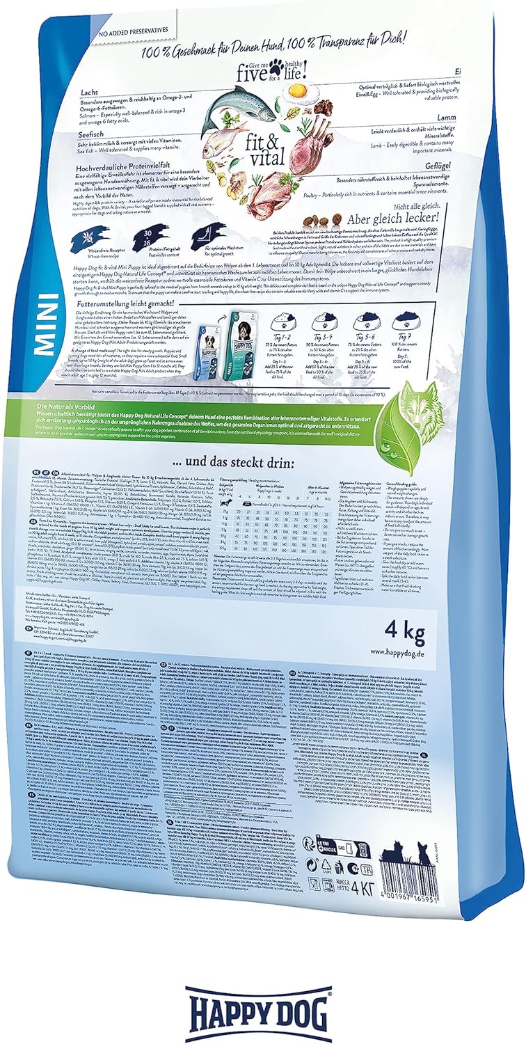 Happy Dog Fit & Vital Mini Puppy 4kg