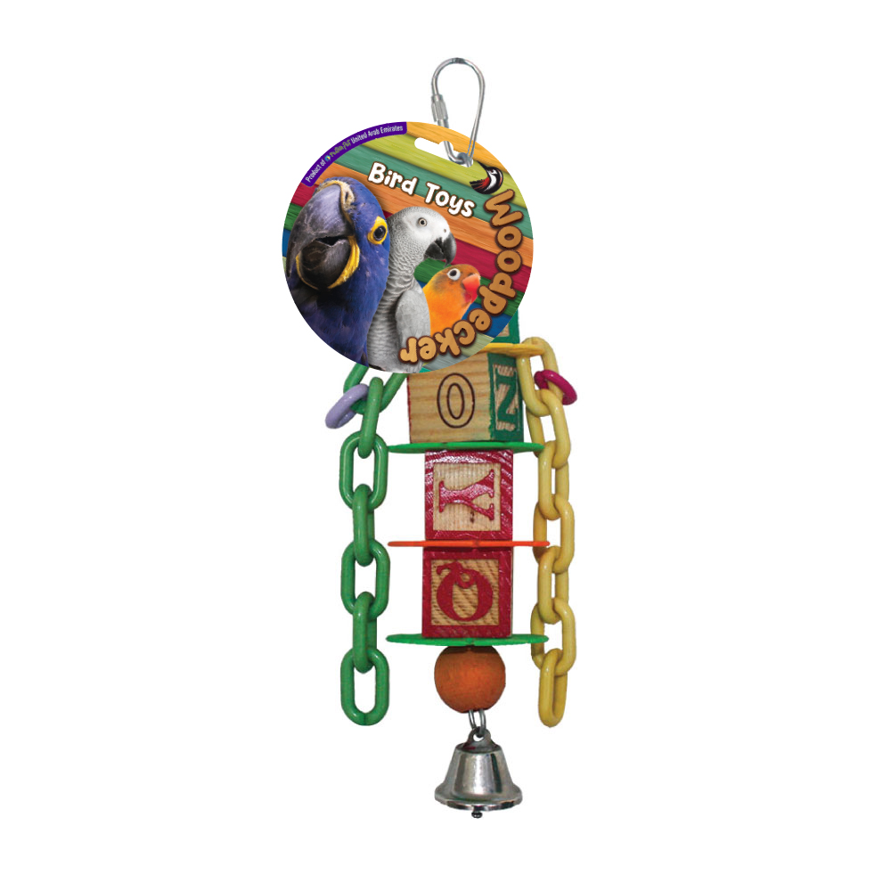Woodpecker Bird Toy Alphabet Chain 26*8 Cms