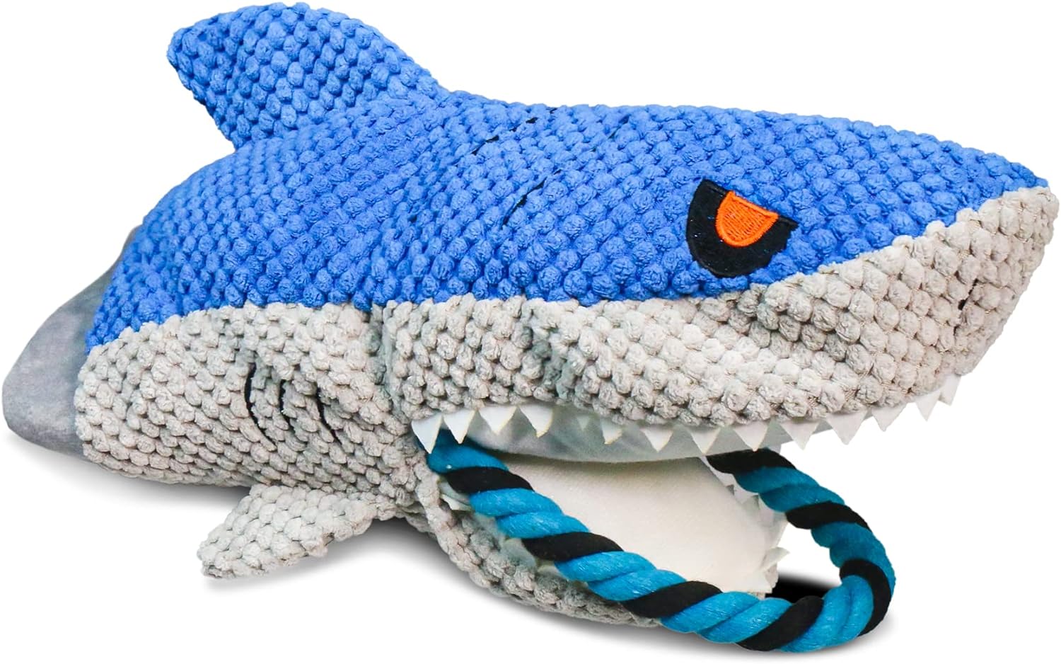 Plush Pet Shark Dog Toy - 1pc