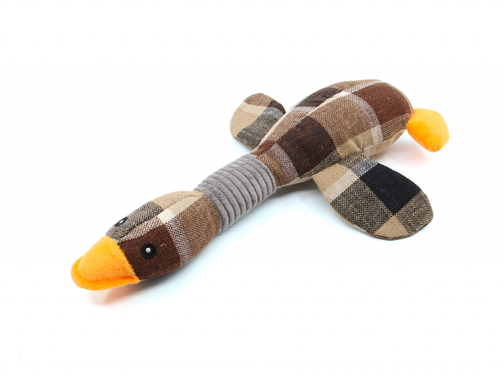 Plush Pet Wild Goose Hunt Dog Toy - 1pc