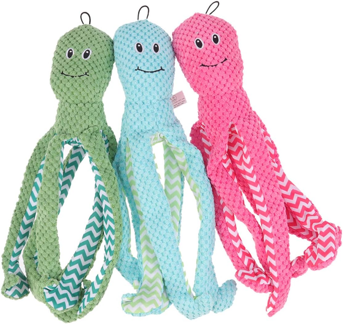 Plush Pet Octo Chew Dog Toy - 1pc