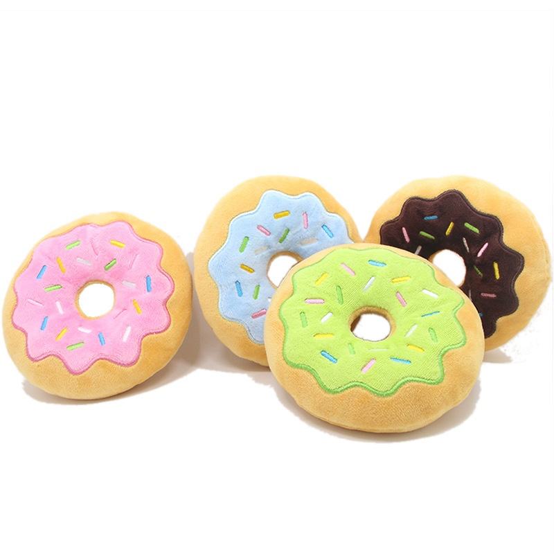 Plush Pet Donutz Dog Toy - 1pc