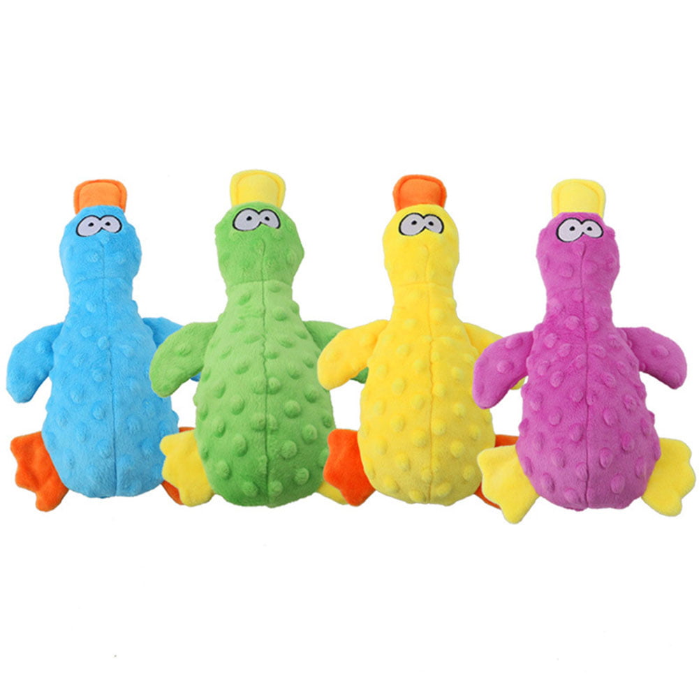 Plush Pet Squeaky Bird Dog Toy - 1pc