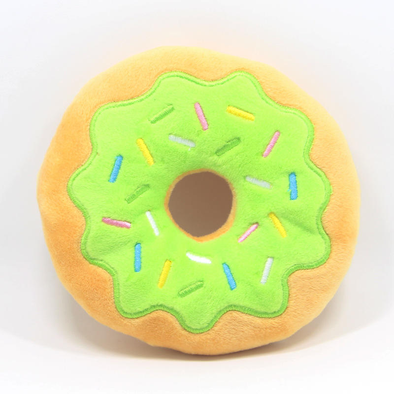 Plush Pet Donutz Dog Toy - 1pc