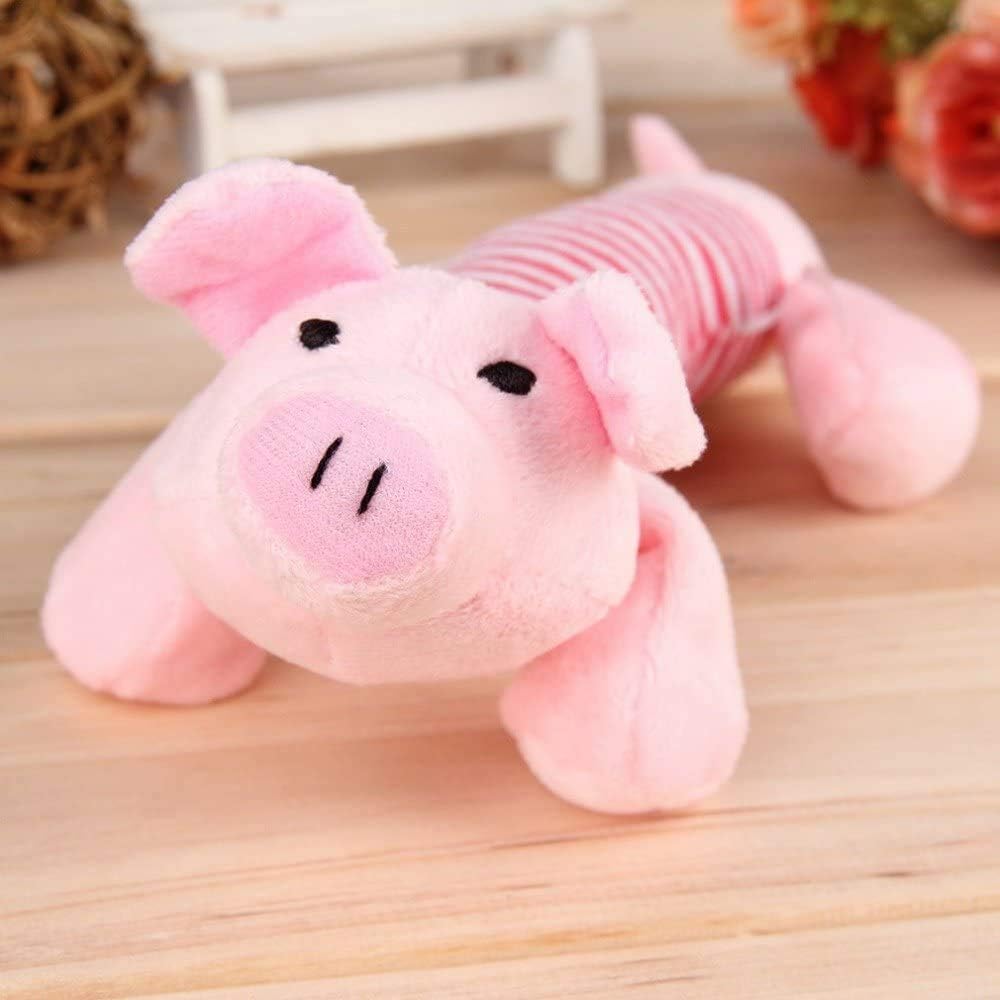 Plush Pet Squeakz Ducky/Piggy/Ely Dog Toy - 1pc