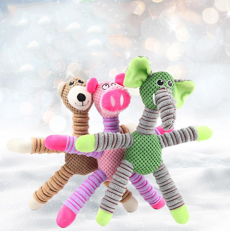 Plush Pet Squeakz Tigger/Ely/Giraffe Dog Toy - 1pc