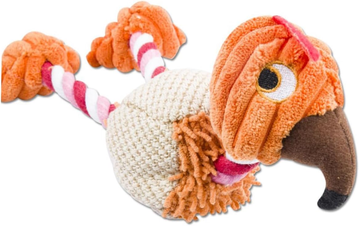 Plush Pet Squeakz Flamingoes Dog Toy - 1pc