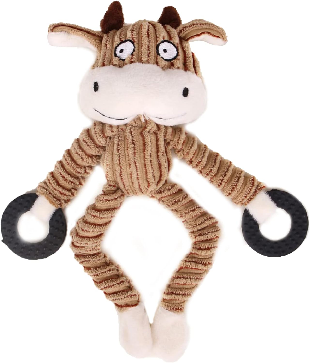 Plush Pet Squeakz Hangers Zebra, Deer, Monkey Dog Toy - 1pc