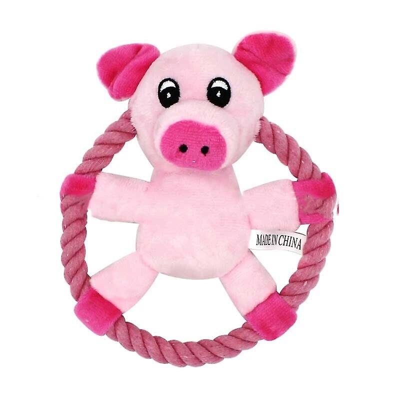 Plush Pet Squeakz Spinnnerz Ducky/Piggy/Beary Dog Toy - 1pc