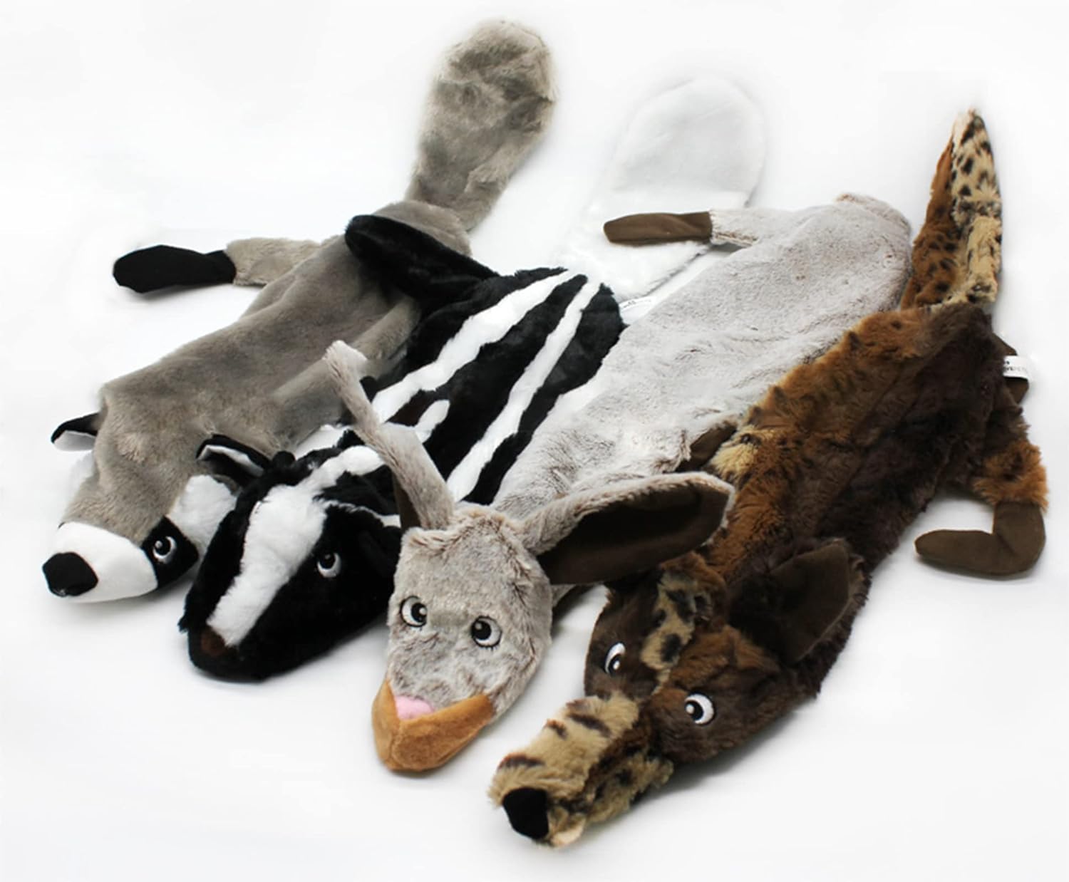 Plush Pet Squeakz The Racoonz Family Dog Toy - 1pc