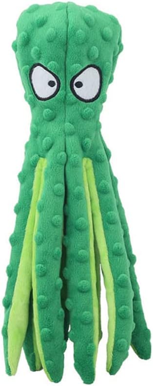 Plush Pet Octopus Dog Toy Green - 1pc