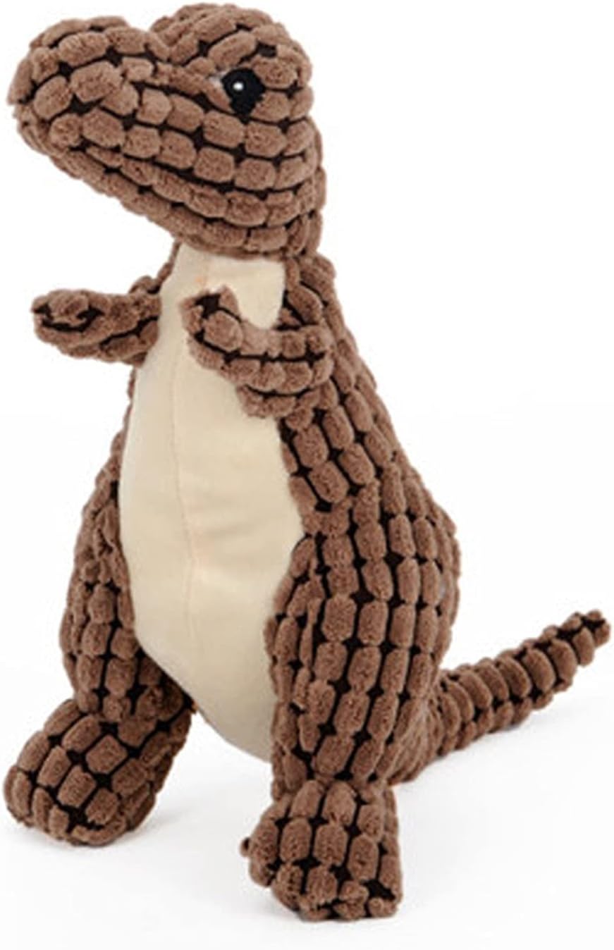 Plush Pet Dinosaur Dog Toy - Multicolor - 1pc
