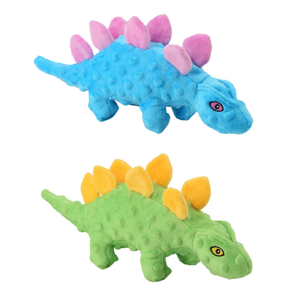 Plush Pet Stegosaurus Dog Toy - 1pc