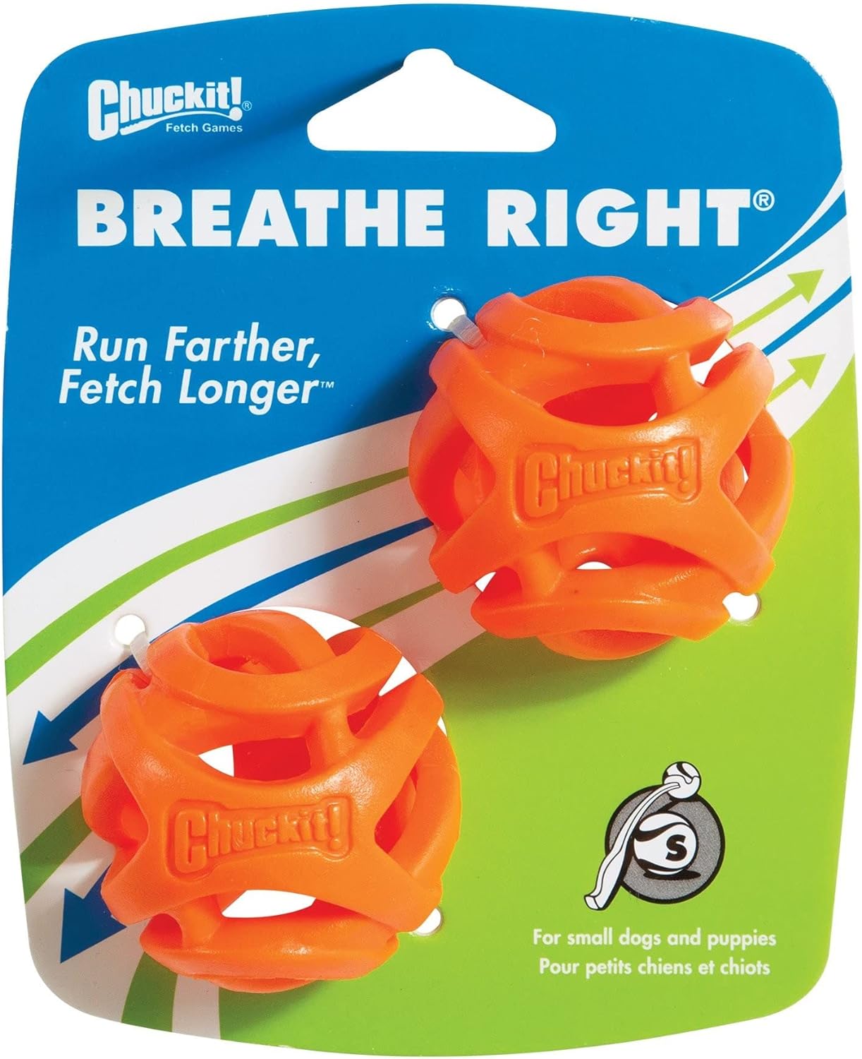 Chuckit! Breathe Right Fetch Ball Small 2-Pk