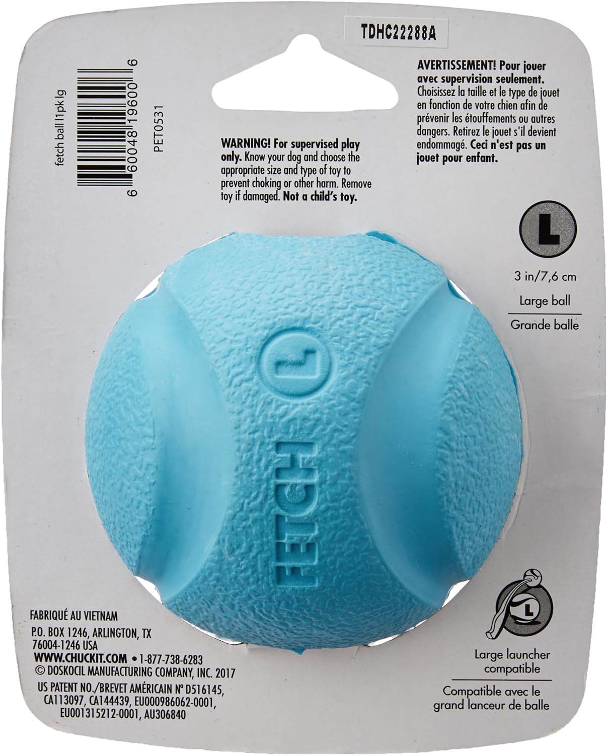 Chuckit! Fetch Ball 1-Pk Large