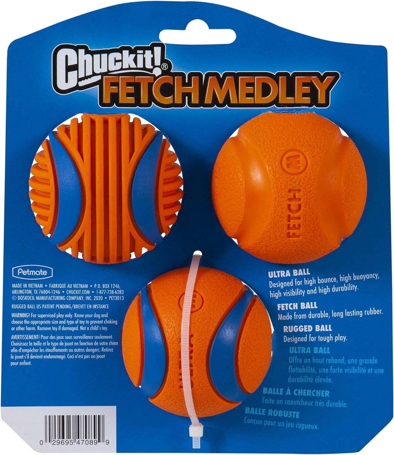 Chuckit! Fetch Medley Gen 3 Medium 3-Pk