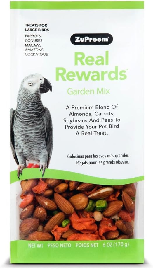 Real Reward Large Parrot Treats - Garden Mix 170g