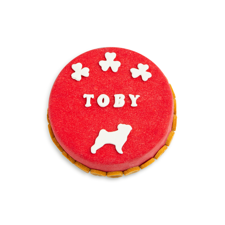 Round Cake for Dogs (Red)