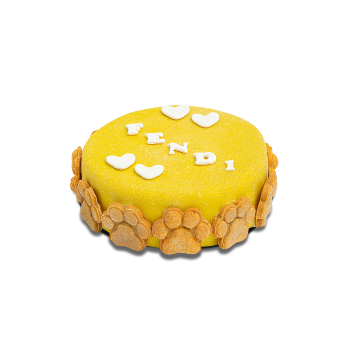 Round Cake for Dogs (Yellow)